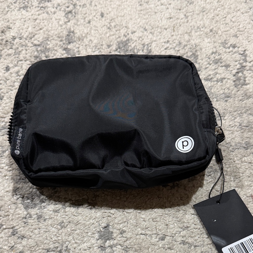 Pure Barre Black Belt Bag NWT